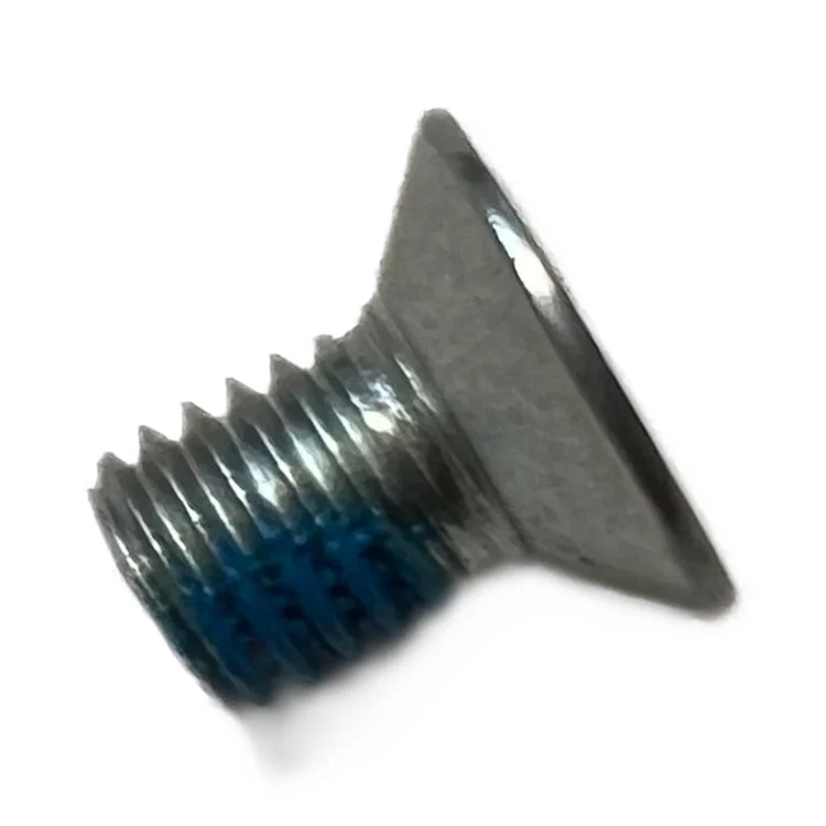 M5 Torx-Senkkopf-Nähmaschinenschraube mit blauem Nylon-Verriegelungspatch